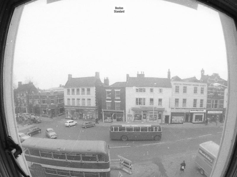Looking across Wide Bargate towards where Waterstones, Santander and others are located today.