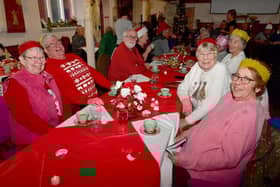 Last year's Christmas meal at Wainfleet Methodist Church.
