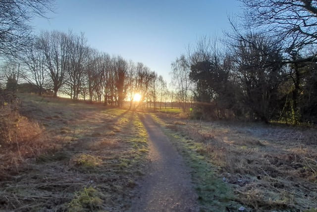 An eye-catching early morning photo taken in Kirkby by Robert Hutchinson.