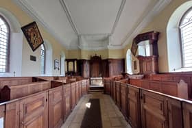 Fantsatic box pews at Langton with Sutterby