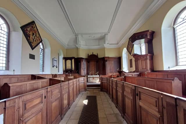 Fantsatic box pews at Langton with Sutterby
