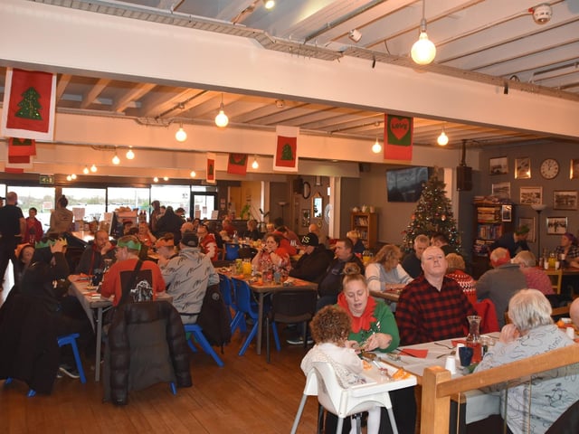 The Storehouse looked festive for the Christmas Community Meal.