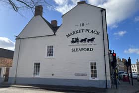 The newly completed mural on 10 Market Place, Sleaford. Photo: NKDC