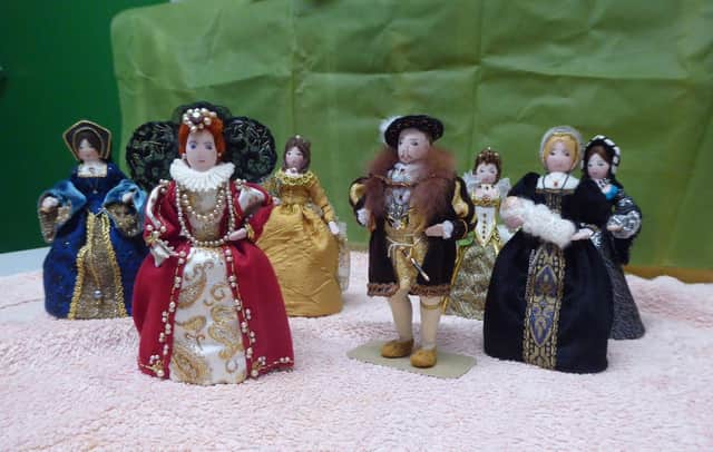Some of the peg Dolls that will be brought in for museum's presentation at the Dementia Cafe.
