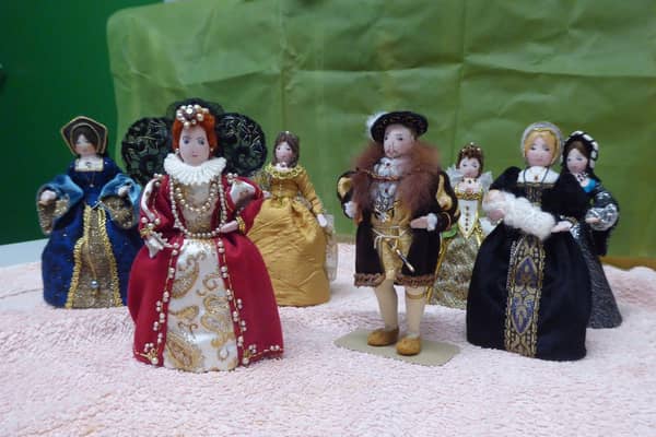 Some of the peg Dolls that will be brought in for museum's presentation at the Dementia Cafe.
