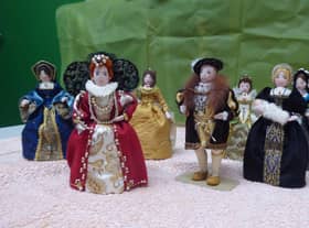 Some of the peg Dolls that will be brought in for museum's presentation at the Dementia Cafe.