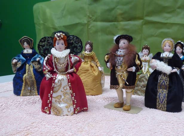 Some of the peg Dolls that will be brought in for museum's presentation at the Dementia Cafe.