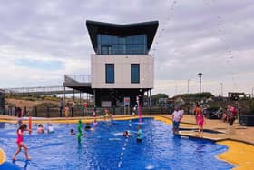 The outdoor paddling pool at Sutton on Sea.