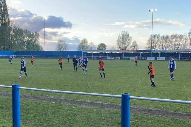 Boston Town U14s in action against Ruston Sports