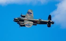 A Lancaster bomber, similar to the one flown from RAF Spilsby by the crew on April 19