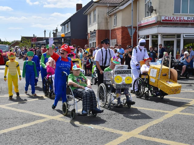 Chapel St Leonards carnival parade.