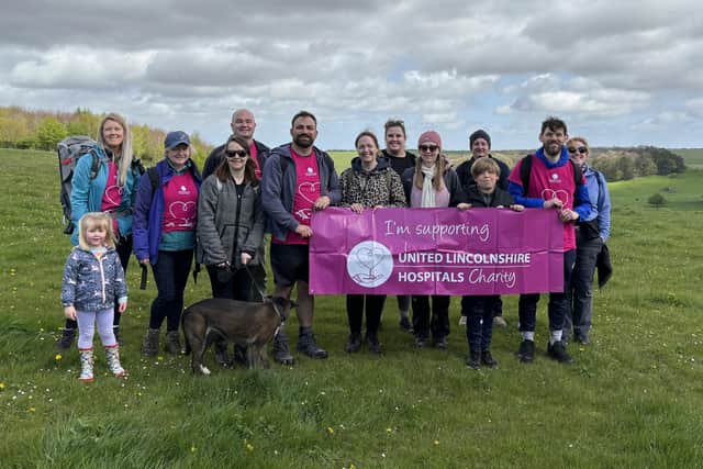 Some of those who took part in last year’s Wolds Walk. Photo: ULHC