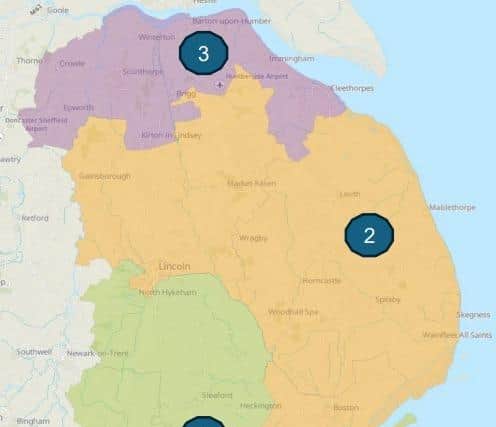 South Kesteven District Council's interim proposal for re-organisation. Photo: SKDC