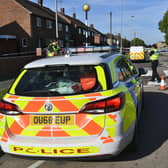 Police at the scene of a stabbing at Welland Road just a few days ago.