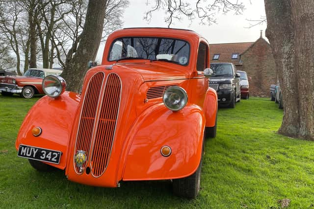 A customised Ford Popular on display.