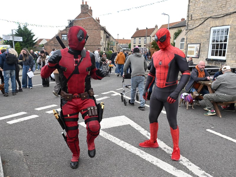 Heroes Assemble tour the streets of Metheringham.