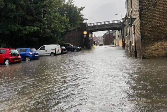 Flooding in Market Rasen last August
Photo courtesy of Market Rasen Fire & Rescue