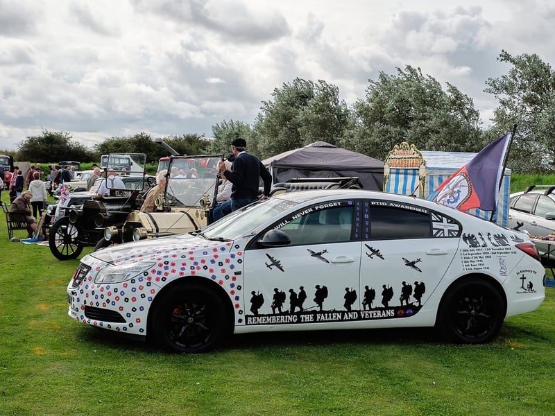 Some of the vehicles on display at the event