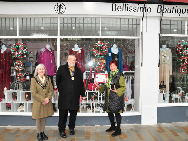 Second place went to Bellissimo Boutique in the Market Place.