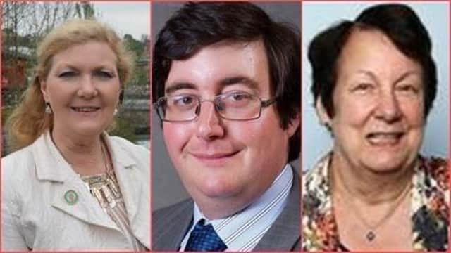 Councillors from left: Coun Marianne Overton, Tom Ashton, and Fiona Martin.