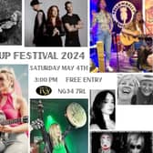 Some of the acts appearing at the Rise Up festival in Sleaford.