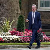 Secretary of State for Levelling Up, Housing and Communities Michael Gove arrives in Downing Street, London. Picture date: Wednesday July 19, 2023.