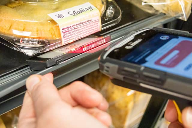 Scanning ESEL barcode.