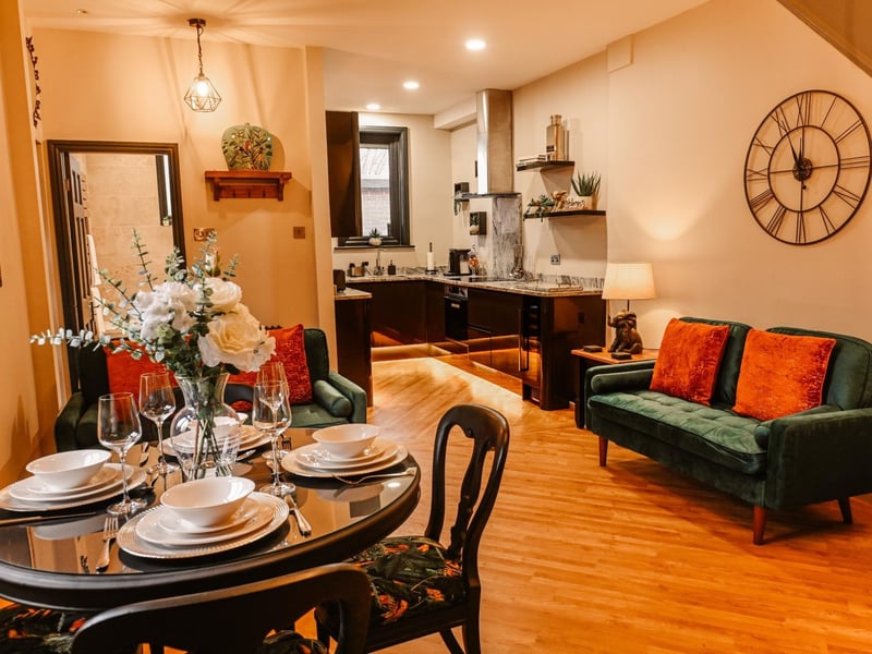 Inside the annexe.