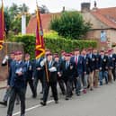 Arnhem veterans parade through the village. Photo: Deborah Knowles