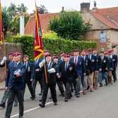 Arnhem veterans parade through the village. Photo: Deborah Knowles