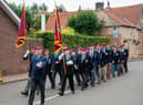 Arnhem veterans parade through the village. Photo: Deborah Knowles