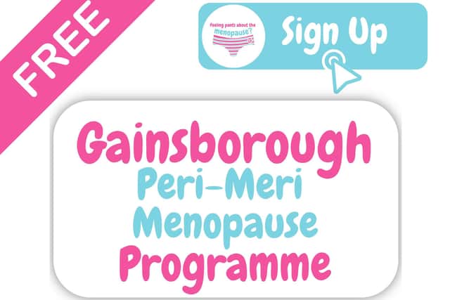 A free Gainsborough Menopause programme is launching