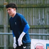 Harrison Leech was injured during Saturday's defeat. Photo: Sleaford Town FC.