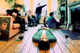 A photo from the cover session for Oasis' Definitely Maybe.  Picture: (c) Michael Spencer Jones