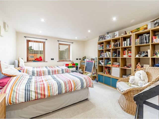 The ground-floor bedroom.