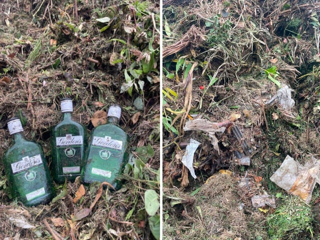 Some images of the contamination shared by ELDC.