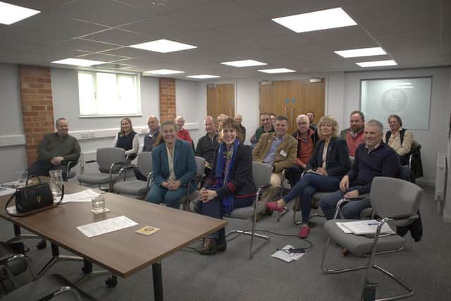 Victoria Atkins at the Horncastle NFU branch in Roughton Moor.