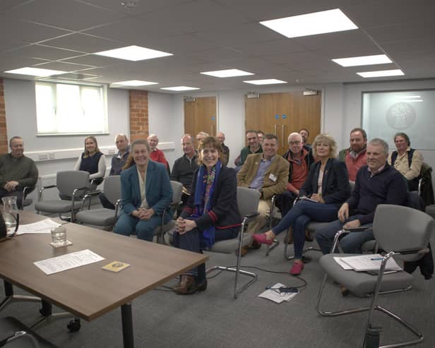 ​Victoria Atkins at the Horncastle NFU branch in Roughton Moor.