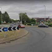 Marsh Lane roundabout on the A16 at Boston. Image: Google.