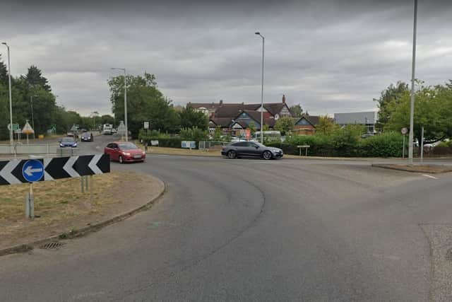 Marsh Lane roundabout on the A16 at Boston. Image: Google.