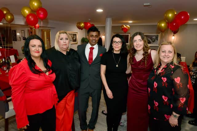 From left - Faye Christopher, Rebecca Cragg, Sanjay Harindra - head of activities, Natasha Baskiene, Ebony Foston and Lynn Christopher.