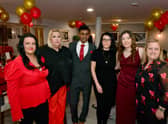 From left - Faye Christopher, Rebecca Cragg, Sanjay Harindra - head of activities, Natasha Baskiene, Ebony Foston and Lynn Christopher.