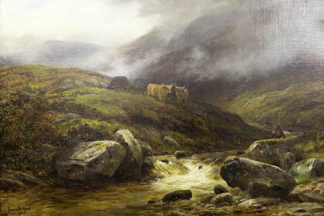 'A Mountain Stream in Strathfillan' painted by the 24-year old Hurt in 1881. Image: Taylor's