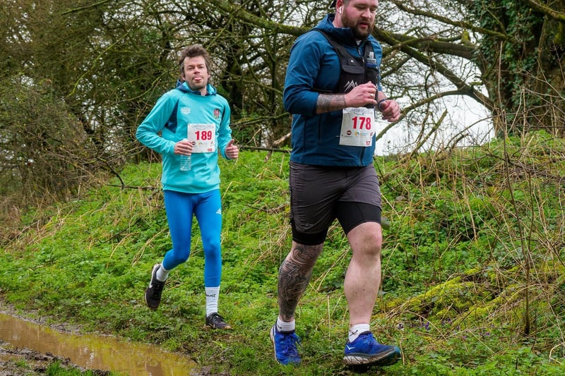 Phillip Walton of Mablethorpe (left) with Oliver Sullivan of Skegness.