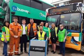 Volunteers on the WoW Bus