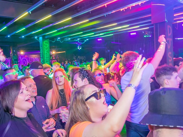 All night rave at the Hive in Skegness.