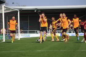 There were 1,347 yellow cards and 82 red cards in last season's National League North.