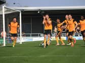 There were 1,347 yellow cards and 82 red cards in last season's National League North.