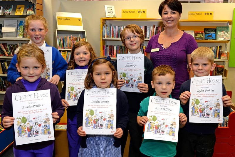 These youngsters were being presented with certificates 10 years ago after completing Woodhall Spa Library's Summer Reading Challenge. To complete the challenge, the children had to read six books and make three visits to the library over the summer holidays.