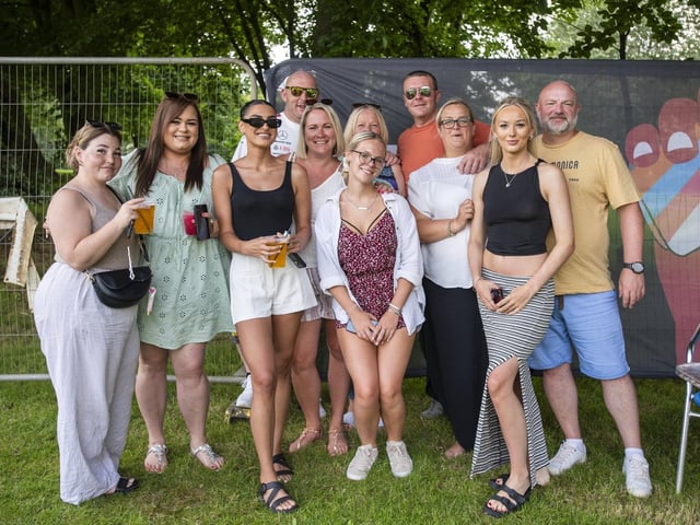 Friends and family enjoying Ludfest.